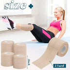 30 Rolls Adhesive Elastic Tape Bandage Tape Self Adhesive Wrap Elastic Flexible Stretch Bandages for Sports Support Animal Pets(2 Inch x 5 Yard)