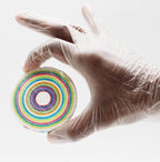 3 INCH LARGE Psychedelic Jawbreaker Candy BIG White Speckled Jawbreaker - Hard As A Rock