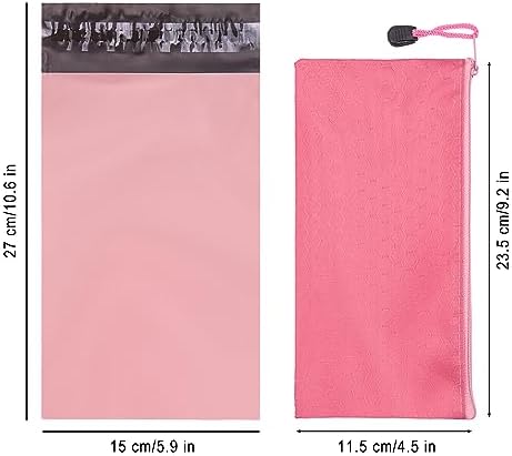 Terdey Sanitary Napkin Disposal Bag, Self Sealing Privacy Protection Sanitary Tampons Bag with Zipper, Pink 202 PCS