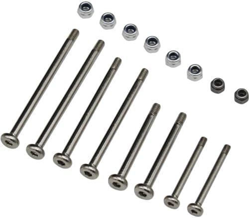Hot Racing STE1568E08 Hardened Chrome Plated Steel Hinge-Pin Slash/Rustler