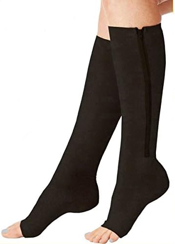 Medical Compression Socks Leg Support Stocking Zipper Men Women