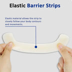 30PCS Ostomy Barrier Strips, Medical Hydrocolloid Ostomy Supplies, Elastic Barrier Strips, Waterproof Leak-Free Skin Adhesive Barrier Tapes for Stoma Colostomy Bags