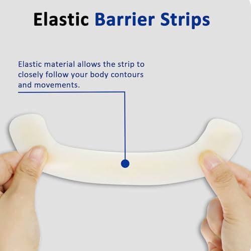 30PCS Ostomy Barrier Strips, Medical Hydrocolloid Ostomy Supplies, Elastic Barrier Strips, Waterproof Leak-Free Skin Adhesive Barrier Tapes for Stoma Colostomy Bags