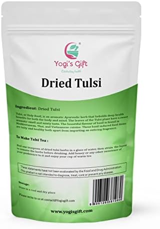 Dried Tulsi | Holy Basil Leaf Tea 1 LB | Relaxing and Calming Tea | 100% Natural | by Yogi's Gift®