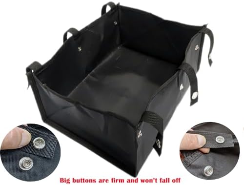 Rollator Bag, Basket, Storage Bags, Large rollator Walker Basket, Compatible with All Brands of Rollator and Heavy-Duty Rollator, (15”*9.5”*6.5”),Universal Replacement Parts, 1Ea, Black.