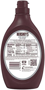 HERSHEY'S Zero Sugar Chocolate Syrup Bottles, 17.5 oz (6 Count)