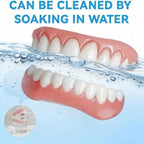 1Pcs Full Set of Silicone Dentures, Complete Moldable False Teeth for Men Women Comfortable