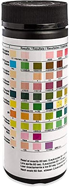 One Step Pet Urine Testing Strips, 100 x 10 Parameter Urinalysis Tests for Dogs, Cats, Vets, Accurate Testing for Veterinarians, Detects UTI, Diabetes, Bladder, Kidney, Liver, SG, pH, Glucose
