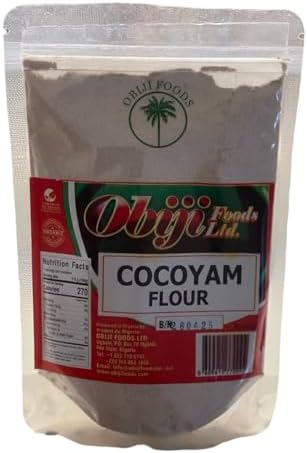 African Cocoyam Flour, Premium Nigerian Cocoyam Powder for Fufu and Swallow, Natural Thickener for African Soups