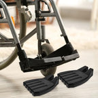 INOOMP 2pcs Universal Heavy Duty Wheelchair Footrests Foot Pedals Replacement Parts Elevating Leg Rests for Elderly Mobility Aid Accessories