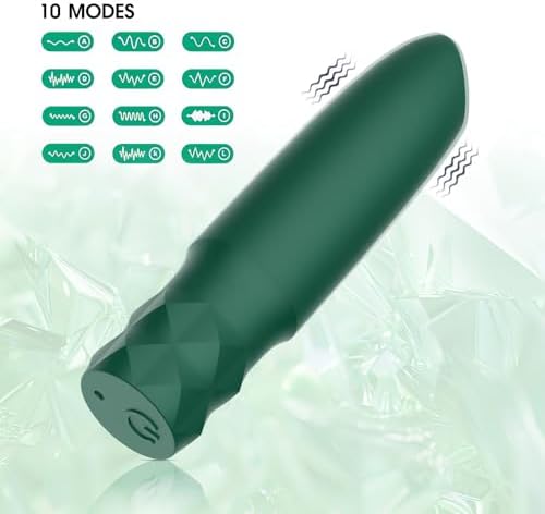 Waterproof 10 Modes Quiet Powerful Handheld Electric Bullet Tool，Bullet Massage Rod Travel Portable Silicone Massage Ball for Women，Pleasure Handheld Personal Bullet Tool for Quick Relaxation G493