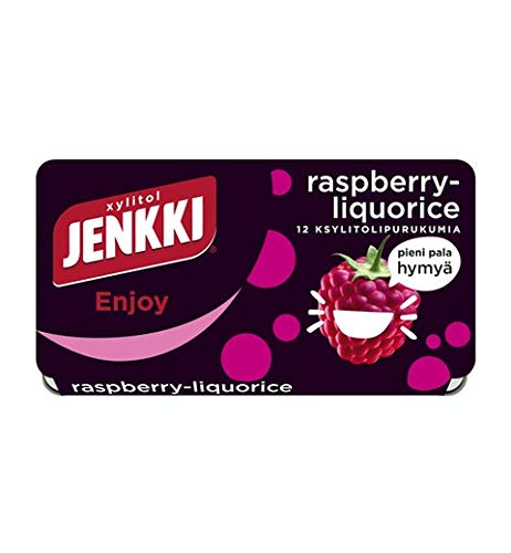 Cloetta Jenkki Xylitol Raspberry Chewing gum 36 Box of 18g