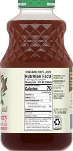 R.W. Knudsen Organic Just Cranberry Juice, 32 fl oz (Pack of 6)