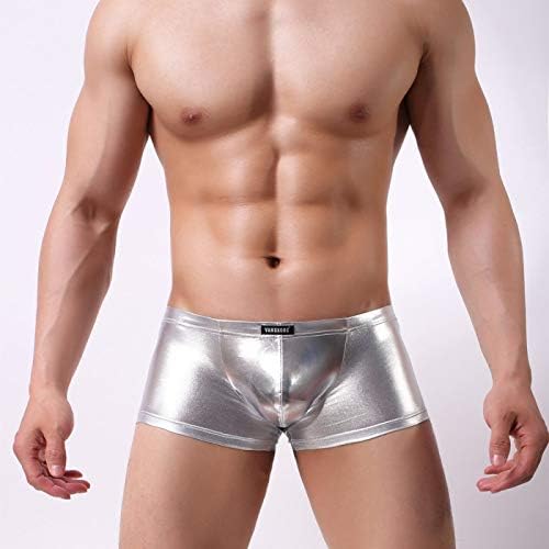 Mendove Mens Liquid Metallic Hot Body Boxer Swimsuit Waterproof