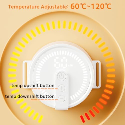Matouch Smart Smokeless Moxibustion Box, Intelligent Temperature Control, Time Control, LCD Temperature Display, Portable Moxibustion Instrument Electronic Physiotherapy Instrument Set Gift for Woman