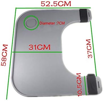 Lap Trays, Wheelchair Tray,Portable Wheelchair Universal Trays Desk - Wheelchair Tray Table Accessories with Cup Holder (for 16-20 Inch Wheelchairs)