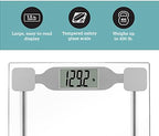 Thinner by Conair Scale for Body Weight, Digital Bathroom Scale in Clear Tempered Glass