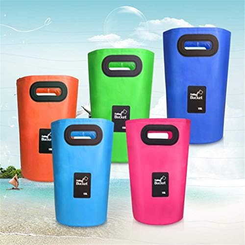 Portable Folding Bucket- Great for Camping Traveling Hiking Fishing Boating Gardening（Blue）