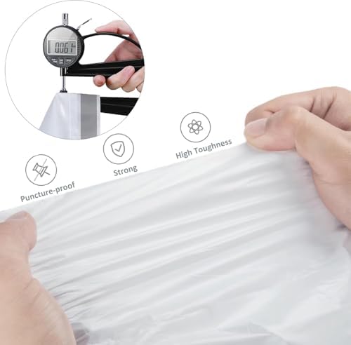 18 Gallon 100 Count Compactor Kitchen Trash Bags Heavy Duty Reinforced Drawstring 1.2 Mil THICK Fits 18 Gallon Compatible with Kitchenaid, Whirpool, GE 15 Inch Compactors Leak Resistant