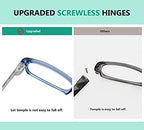 Eyekepper 5-Packs Metalless Design Reading Glasses for Women Screwless Spring Hinges Ladies Readers +1.5