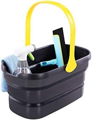 Yocada Collapsible Plastic Bucket Mop Bucket 10L (2.6Gallon) Cleaning Washing Basket for Sponge&Flat&Cotton Mop Cleaning Washing