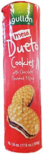 Gullon Dueto Cookies with Chocolate Flavored Filling (3 Pack, Total of 52.8oz)