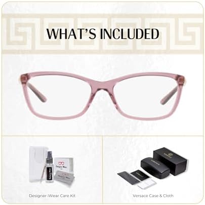 Versace VE3186 Cateye Eyeglasses For Women+BUNDLE with ACCESSORY EYEWEAR KIT