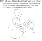 VIDECOR Toothbrush, Electric Sonic Toothbrush Automatic Cleaning Toothbrush, U-Shaped Teeth whitening Brush, 360° Ultrasonic Electric Toothbrush for Adult,A