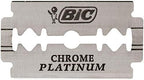 50 BIC Double Edge Razor Blades Chrome Platinum