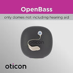 Genuine Oticon Minifit Open Bass 12mm (0.47 inches - Too Big) Hearing Aid Domes, OEM Denmark Replacements, Authentic Accessories for Optimal Performance -1 Pack/10 Domes Total