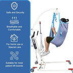 Full Body Patient Lift Sling, Lift Sling for Transfer and Positioning, Universal Transfer Sling, Medical Lifter Straps, Elderly Lift Assist Device