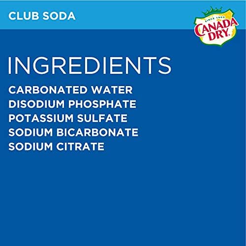 Canada Dry Club Soda, 10 fl oz plastic bottles, 6 pack