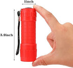 KunHe 5 Pack Plastic Small Mini LED Flashlight COB Flashlights for Kids 100 Lumen with Batteries High CRI for Bright Flash Light Kids Flashlights Christmas Gifts Stocking Stuffers