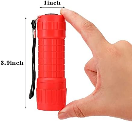 KunHe 5 Pack Plastic Small Mini LED Flashlight COB Flashlights for Kids 100 Lumen with Batteries High CRI for Bright Flash Light Kids Flashlights Christmas Gifts Stocking Stuffers