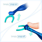 T.Smile NoFuss Dental Flosser Kit, 5-inch Long Handles & Refill Heads, Extra-Strength Floss for Comfortable Clean, Fluoride Free, (3 Handles + 60 Extra-Strength Floss Refills)