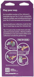 Doc Johnson Vac-U-Lock - The Realistic Dildo - 8 Inch ULTRASKYN - F-Machine and Harness Compatible - for Adults Only, Caramel