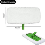 1pcs Microfiber Cleaning Mop Replacement Pad -Flat Floor Mop Cloth, Washable & Durable, Suitable for Wet and Dry Use, Easy to Clean (White)