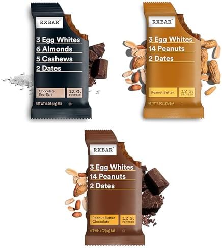RXBAR Protein Bars, Protein Snack, Snack Bars, Variety Pack, 18.3oz Box (10 Count)