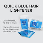 L'Oréal Technique Quick Blue High Performance Bleach - Professional Hair Bleaching Powder, No Drip Formula, Extra Strength Lightening Action Lifts Up To 7 Levels, Single Application,1 Pound