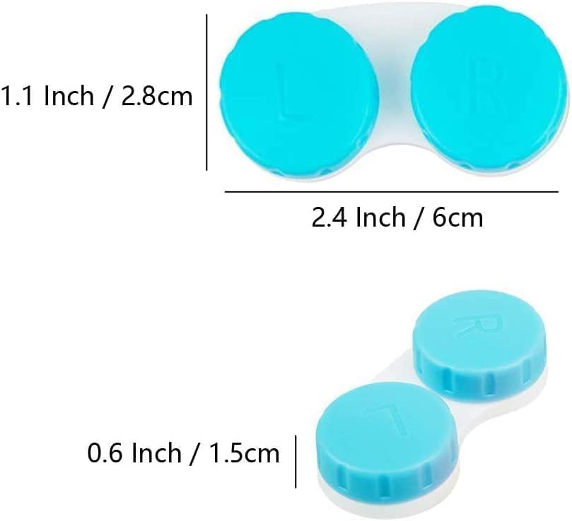 KISEER 36 Pack Colorful Contact Lens Case Box Holder Container Soak Storage Kit