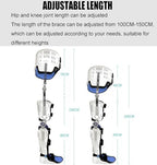 Articulated Knee Orthosis Immobilizer, Professional Hip-Knee-Ankle-Foot Orthosis with Walking Boot, Knee Support Brace, Leg Support for Walking(Right)