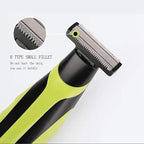 LinMei Men’s Electric Shaver Full Body Wet & Dry Shaver, USB-C Fast Charging, IPX5 Waterproof, Cordless Razor for Face, Head, Body Includes Beard Trimmer Attachment (Trimmer)