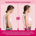 Fit Geno Posture Corrector for Women: Adjustable Lightweight Upper Back Brace for Neck Shoulder & Upper Back Pain Relief - Improve Posture Correct Hunchback Slouching Kyphosis Invisible Under Clothes (M/L Under Bust 32"-45")