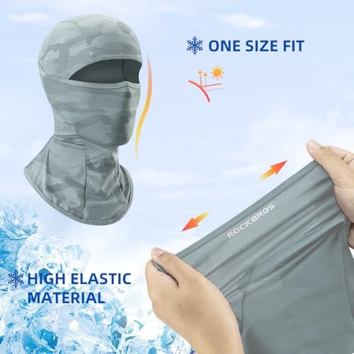 ROCKBROS Balaclava Face Mask for Men Women, Cooling & Breathable Summer Mask,UV Sun Protection for Cycling，Running