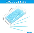 500Pcs Double Head Dental Floss Interdental Toothpick Brush Teeth Stick Oral Care Tool Disposable Plastic Toothpicks for Travel and Home Use (100pcs/Box)