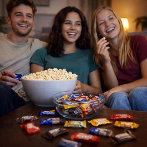 Variety Chocolate Pack – Bulk Assortment of Individually Wrapped Fun Size Chocolate Bars & Treats – Milk Chocolate, Caramel, Peanut Butter & More – Perfect for Sharing & Gifting (2 Pounds)
