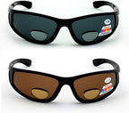 V.W.E. 2 Pairs Men Polarized fly fishing sunglasses with magnification bifocal lens readers outdoor reading
