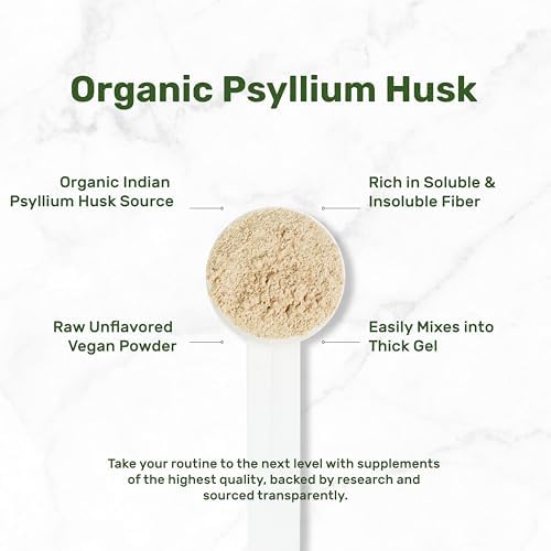 DEAL SUPPLEMENT Organic Psyllium Husk Powder, 3lbs (48oz) – Unflavored Plant Based Soluble Dietary Fiber – Gut & Digestion Health – Great for Baking & Cooking – Keto Friendly, Gluten Free, Non-GMO