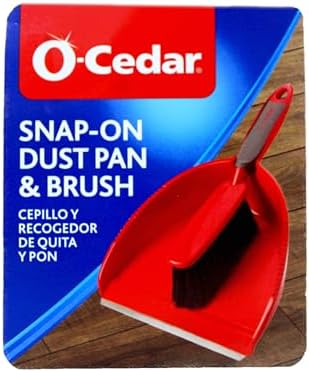 O-Cedar Snap-On Dust Pan & Brush Set