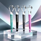 Cbiumpro 4-Pack Tongue Scraper for Kids & Adults, Stainless Steel Tongue Cleaner with Travel Case, Reduce Bad Breath